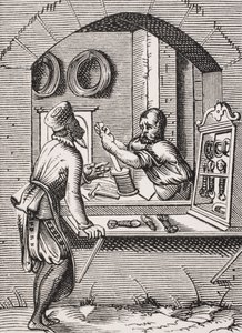 Draadwerker, naar een houtsnede van Jost Amman (1539-91) uit 